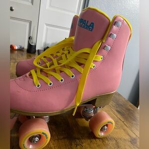 Impala Yellow & Pink Quad Rollerskates - size 9